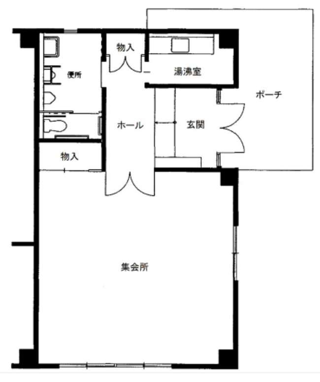 兵庫区 南逆瀬川住宅集会所／図面